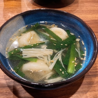 水餃子の中華スープ